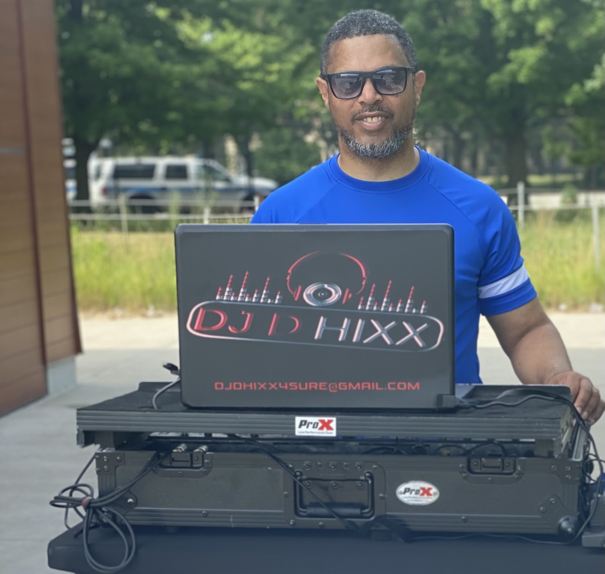 Derrick Hicks at a DJ event